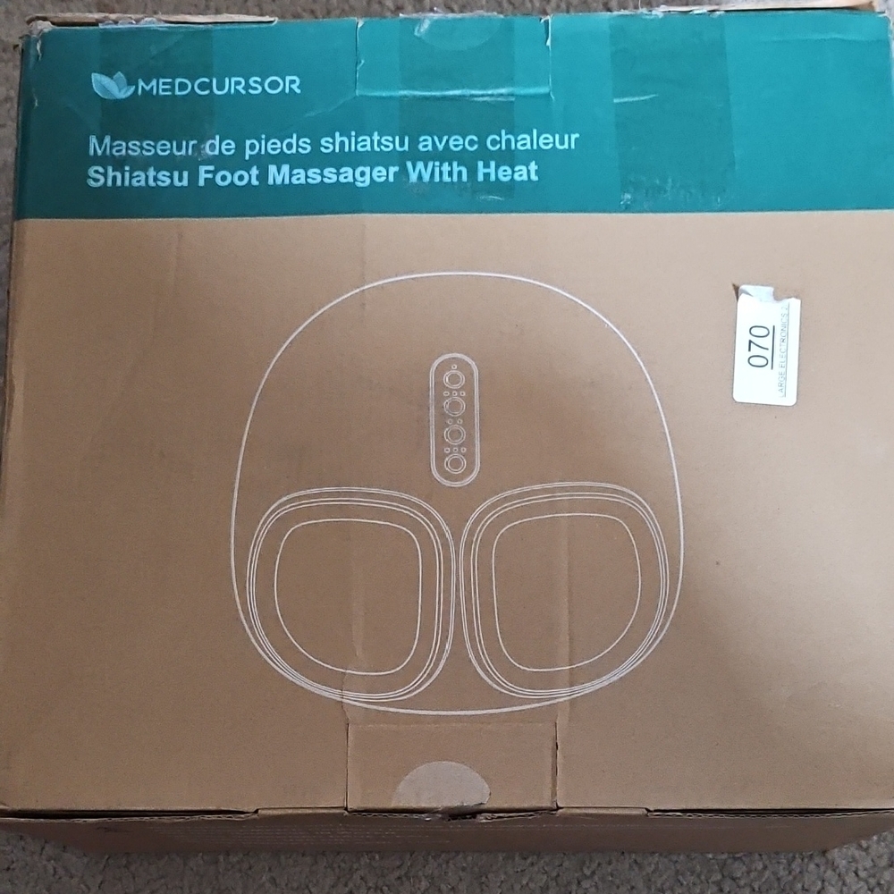 Shiatsu Foot Massager with Heat - Black